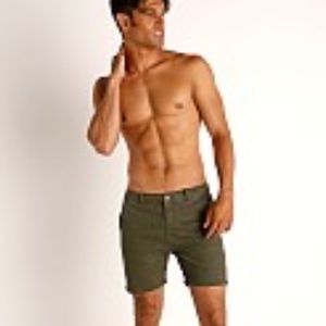 CELL BLOCK 13 TITAN BACK ZIPPER SHORT ARMY Green
